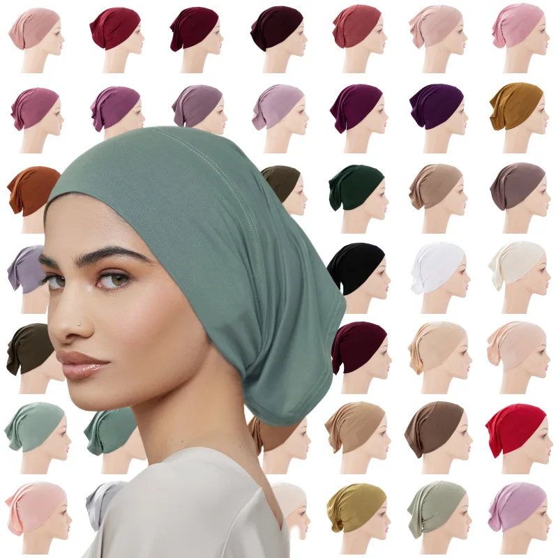 Yibaoli Hot Sale Hijab Inner Cap Hijab Under Scarf Caps Muslim Hijab Cap 10cm Width At The Front