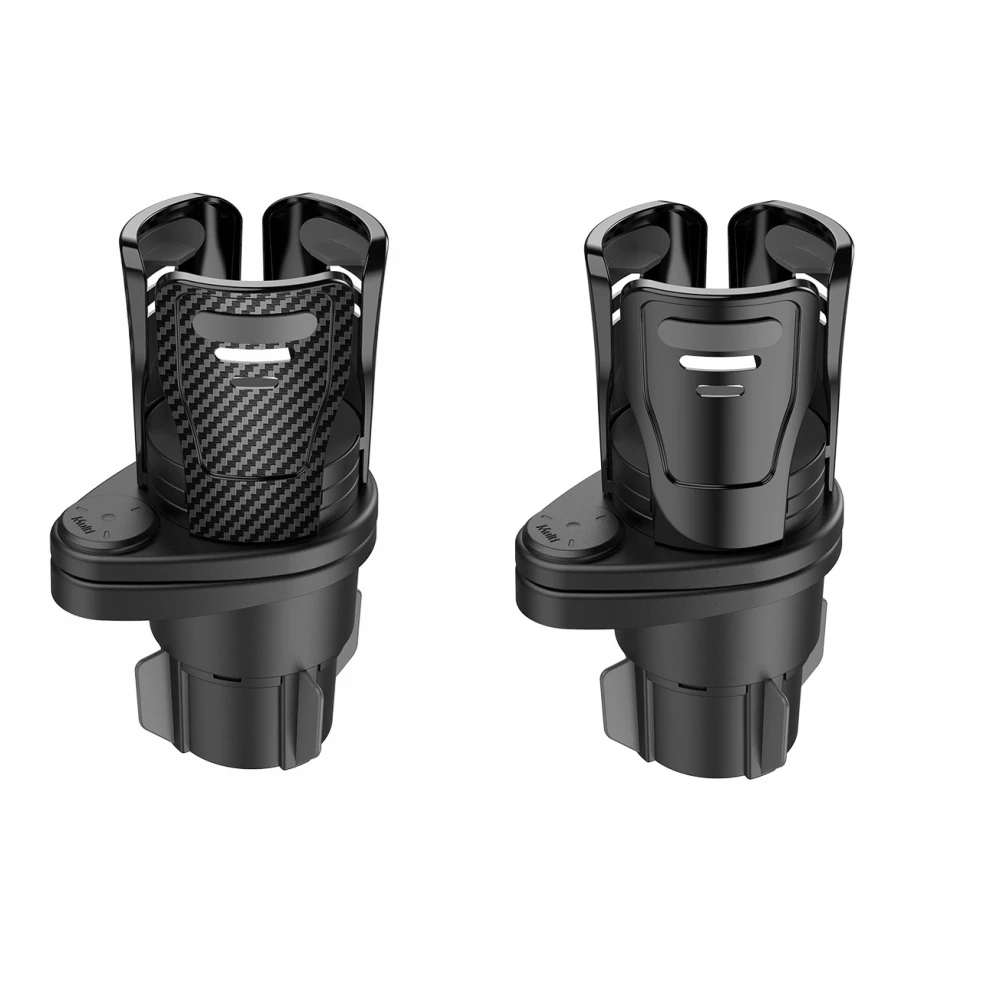 CUSTOMIZED LOGO Upgrade Vehicle-mounted Slip-proof Cup Holder 360 Degree Rotating Water Car Cup Holder  Dual Houder