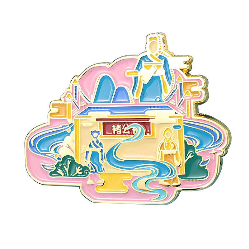Pins Custom Made Metal Brooch Pin Hard Soft Enamel Badges Metal Hat Shirt Lapel Pins With Custom Logo