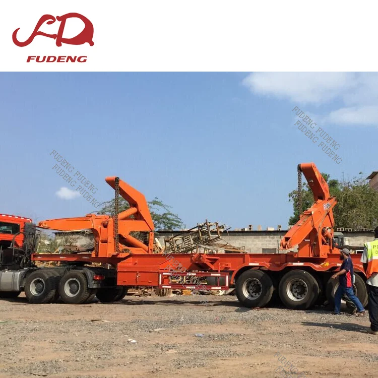 Hot Sale China Fudeng  20 Ft 40 Ft Side Loader Trailer 40T Container Transport Side Lifter Truck for Sale