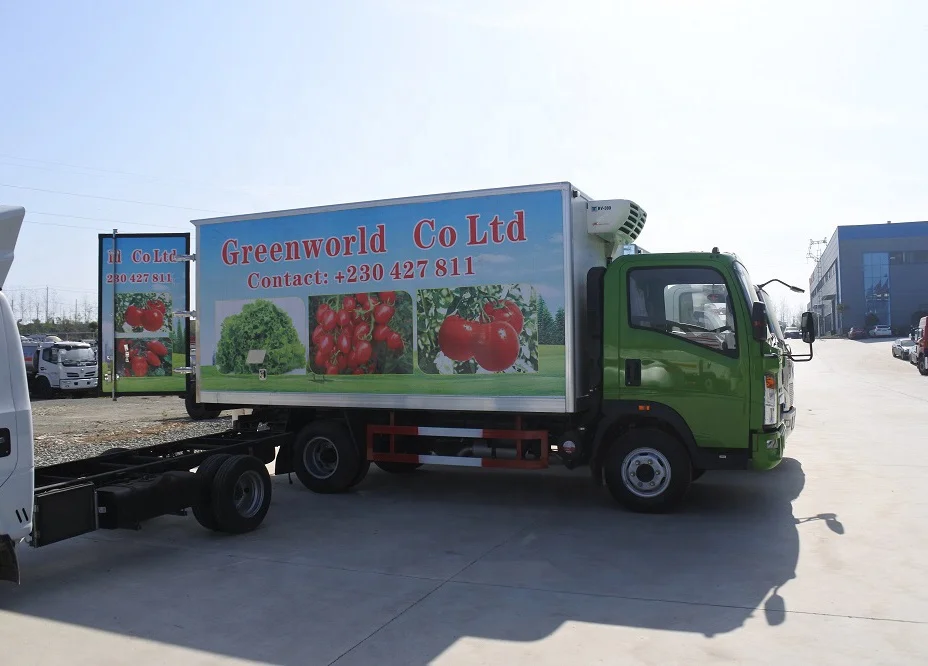 Hot sale SINOTRUK HOWO brand new 2 -12ton mini refrigerated truck small truck refrigeration unit for sale low price