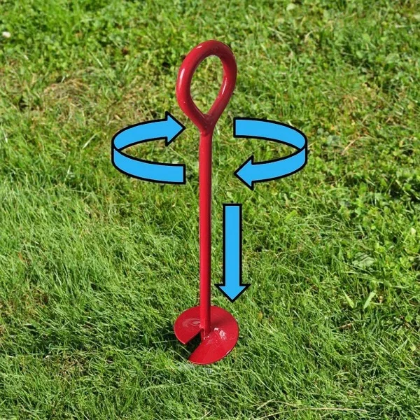 Vietnam Garden Stakes Ground Anchor 15' Heavy Duty Shed Anchor Kit Earth Anchors for Trampoline,any size can be providded
