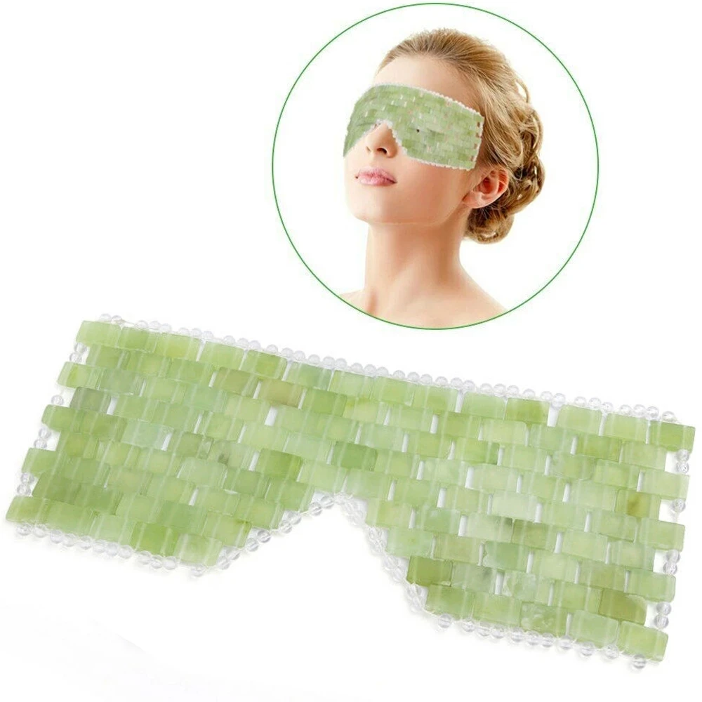Face Massager Anti Wrinkle Eye Relaxation Skin Massage Beauty Care Natural Pink Jade Stone Mask