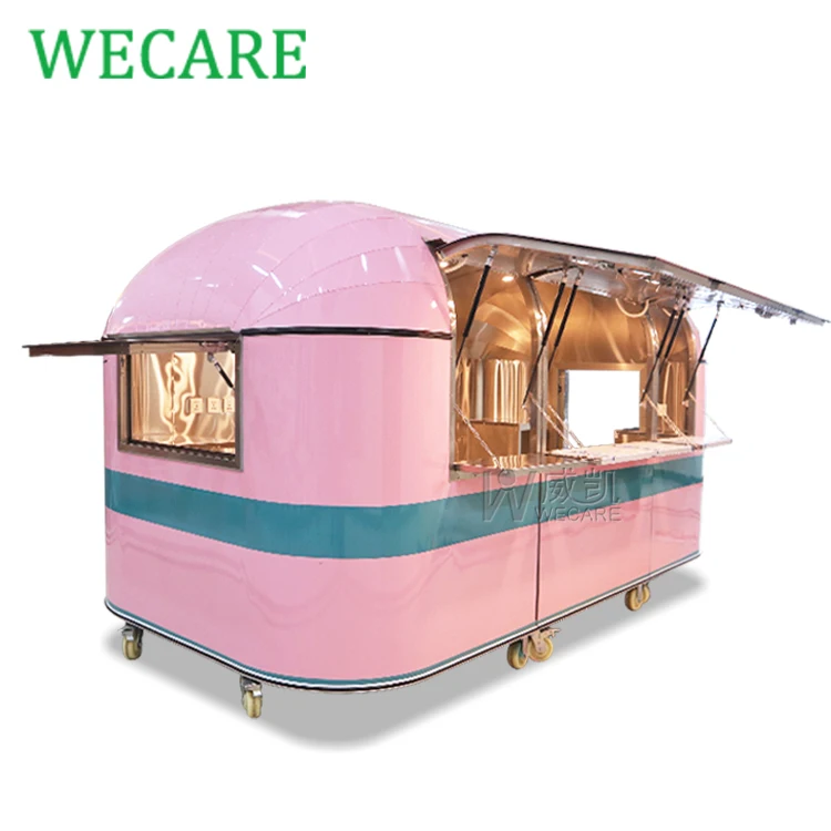 Wecare Регулируемая пивная тележка мобильные прицепы для бара пищевой автофургон с полной кухней