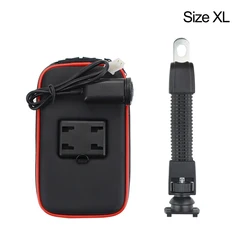 Size XL Waterproof motorcycle Mobile Phone Cellphone GPS Handlebar Mount Holders with USB Charger
