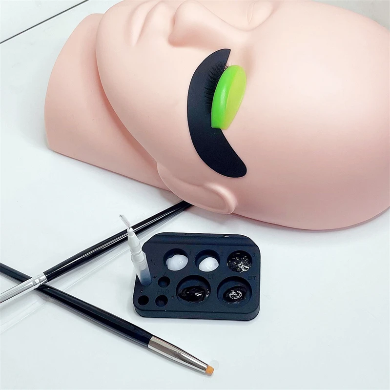 Lash Lift Palette Brow Lamination Pallet Lifting Tint Tray Reusable Silicone Dye Plate Dish Perm Container