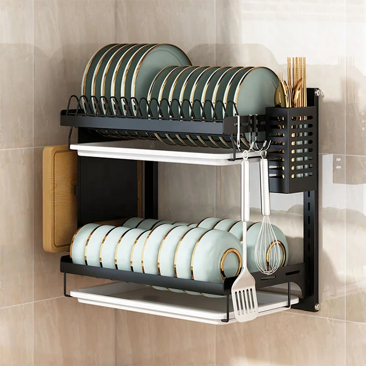 kitchen wall mounted bowl kitchen over the sink dish rack dish racks hanging sink 2 tier with tray