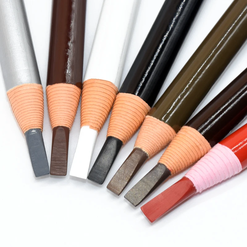 PM Beauty Custom Duckbill-Shape Sharpener Razor Eyebrow Pencel Waterproof Wooden Eyebrow Pencil kits