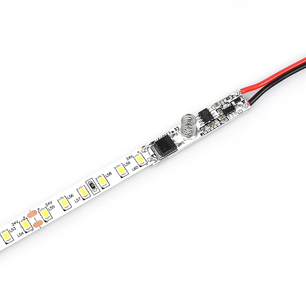 DC12V 24V Touch Sensor Led Dimmer Switch MINI Built-in Controller For Aluminum Profile Linear Strip On Off And Brightness Adjust