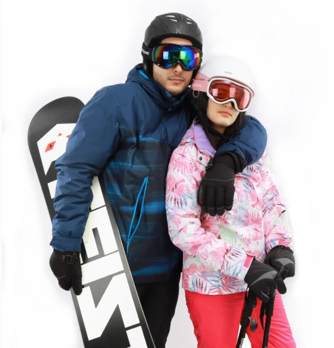 Snowledge Amazon Good review ski goggles 100% UV protection double layer anti fog lens OTG design snow goggles