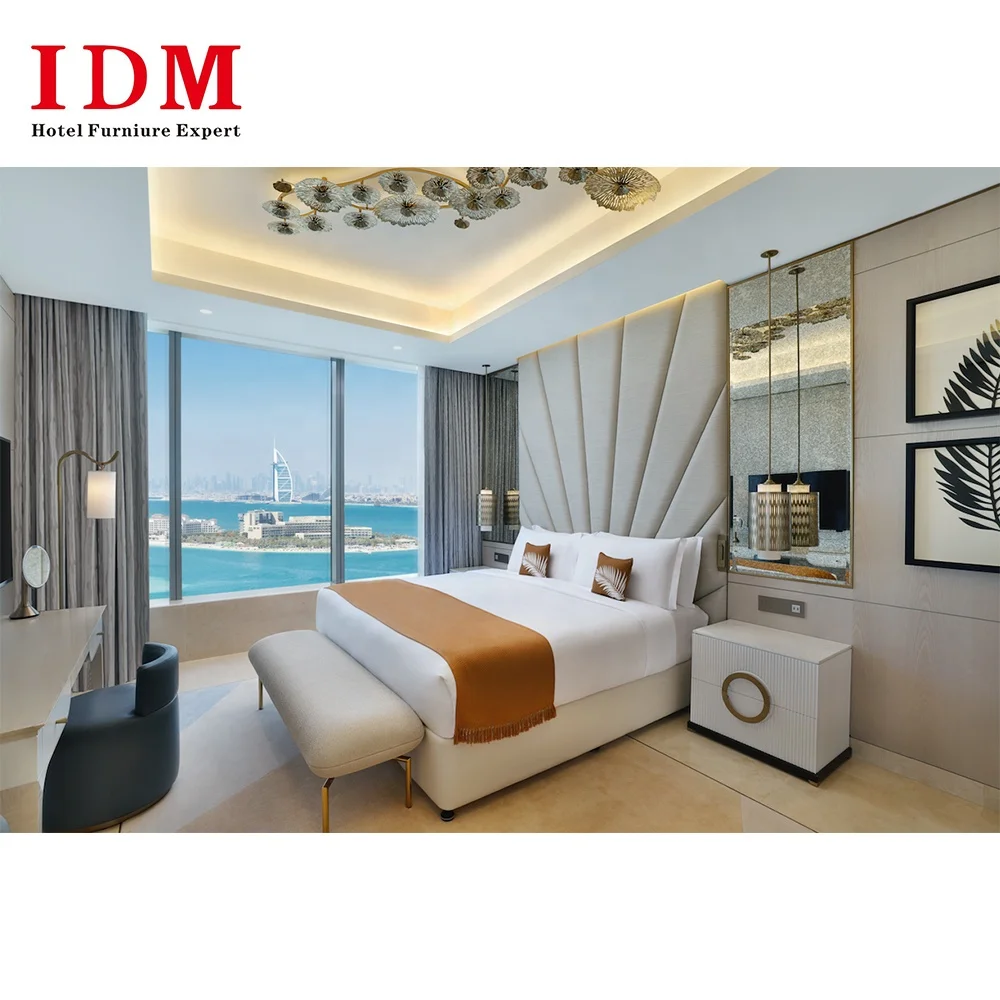 Experienced Manufacturer OEM Hotel Bedroom Furniture Set Dubai Modern Style Hotel Interior Bed Room Furniture Set
