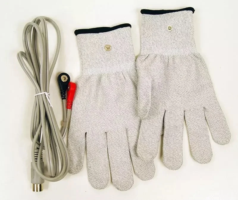 2 IN 1 Bio Microcurrent Facial Skin Electrotherapy Lift Beauty Machine with Cold Hot Hammer and glove