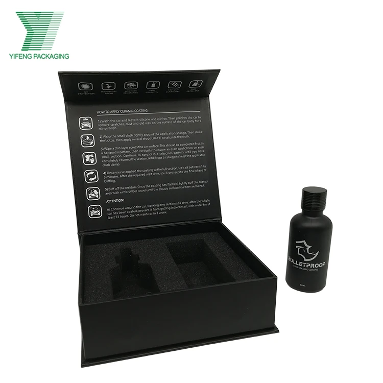 Роскошный Матовый Черный флакон для духов, косметика для ухода за кожей, упаковочные коробки для эфирного масла