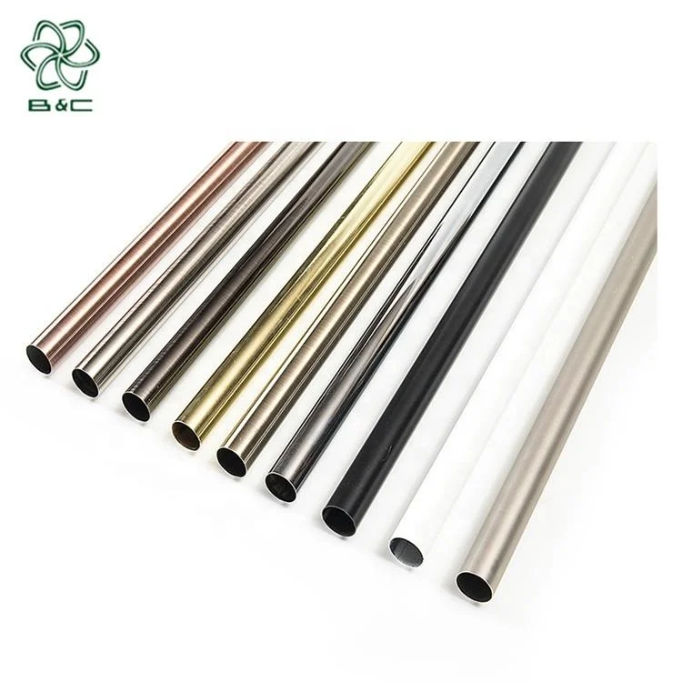 Window Curtain Rods Poles/tubes/rods Track Accessories,corrosion Resistant Round Curtain Pipe,metal Curtain Iron