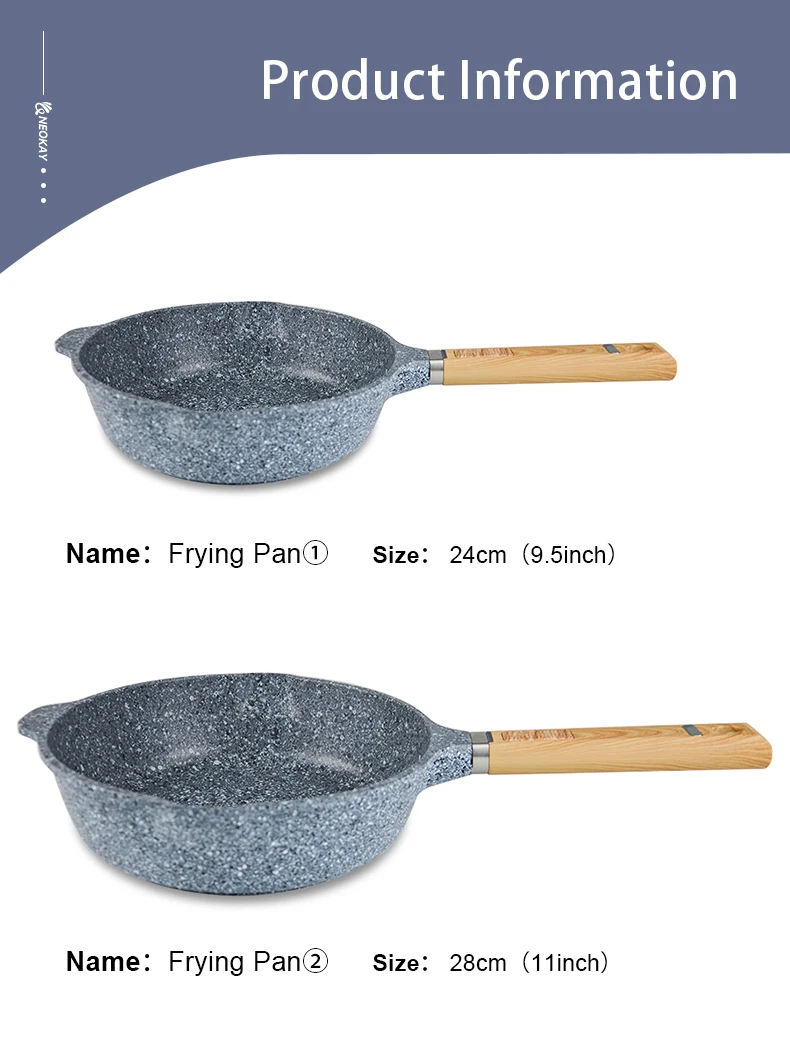 Individually Packaged Excellent Workmanship Upgrades Non Stick Frypan Aluminium Non Stick Full Set
