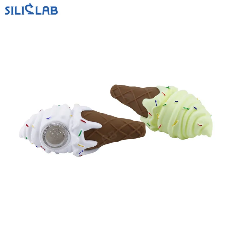 Летние vibe Лидер продаж мороженого ручной трубы табака силиконовые курительные трубки