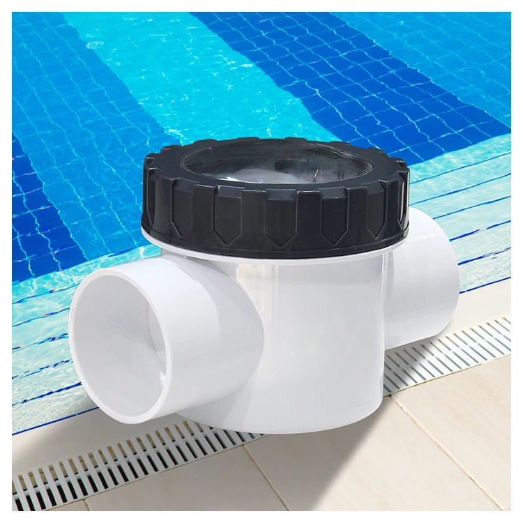 High Quality 1.5'/2' ABS Material Swimming Pool Connector Check Valve One Way Flow Valve-Accessories for Ice Bathtub Wholesale