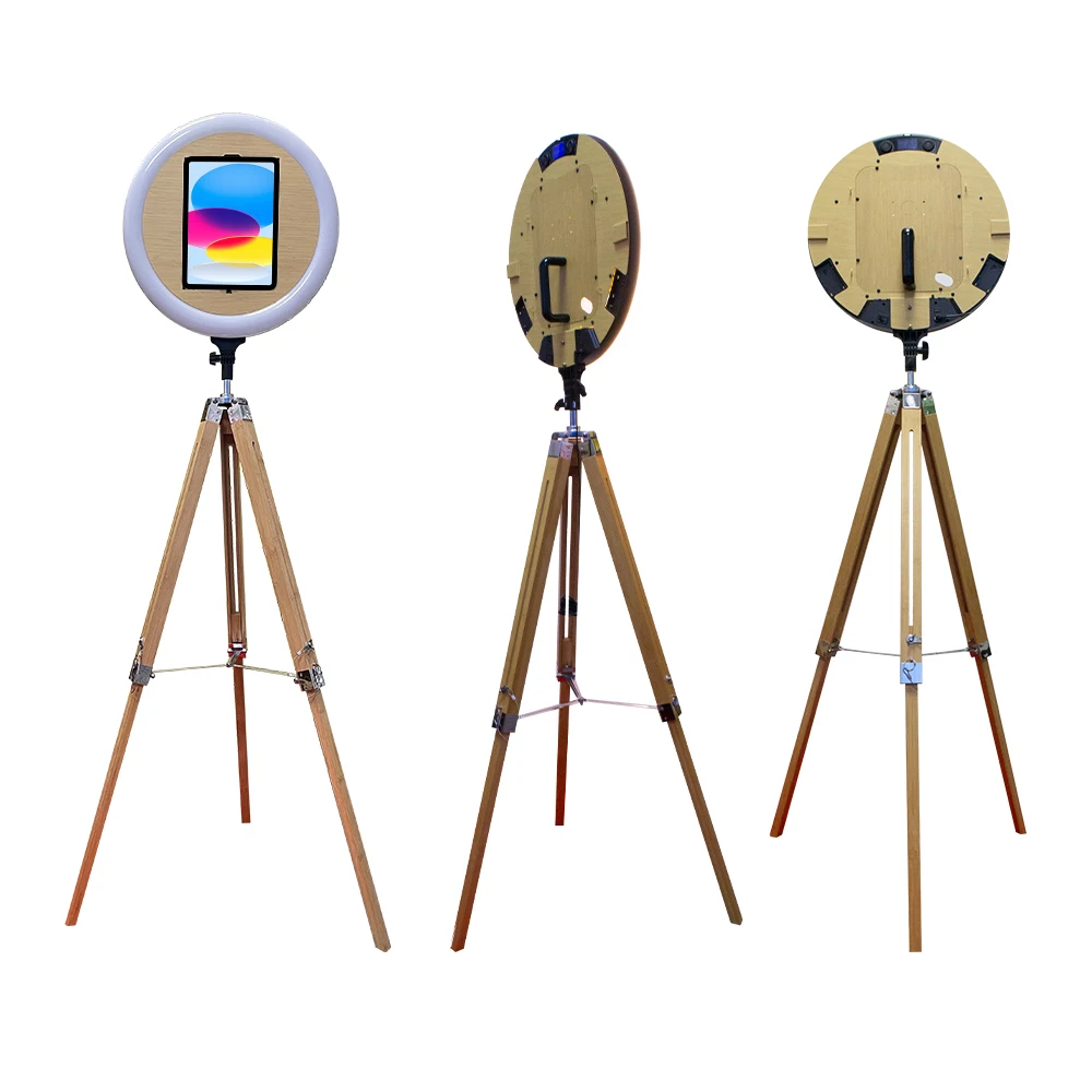IPad Photobooth портативный селфи iPad фотобудка с кольцевым светом для продажи
