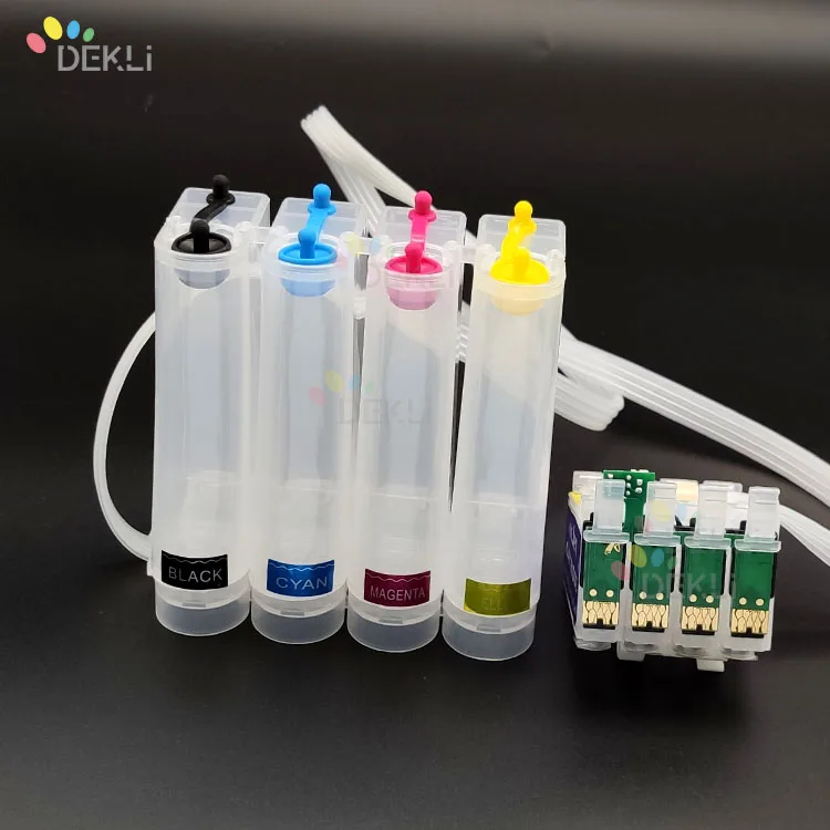Чернильная система WF7710 WF7210 CISS для Epson WF7715 непрерывный СНПЧ с чипом автосброса