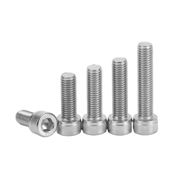 M2 M3 M4 M5 M6 M8 M10 M12 M14 M16 DIN912 A2 A4 Stainless Steel Allen Bolts Hex Socket Cap Head Screws