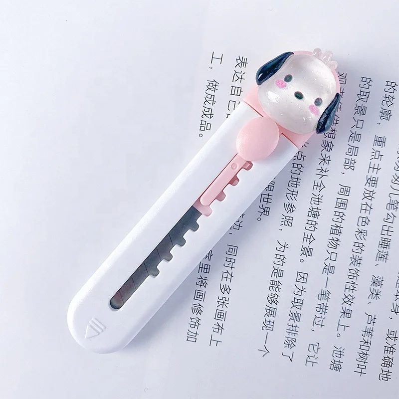 Креативный мультяшный портативный вырезанный из бумаги открытый ящик для девочек канцелярские товары для студентов милый универсальный нож