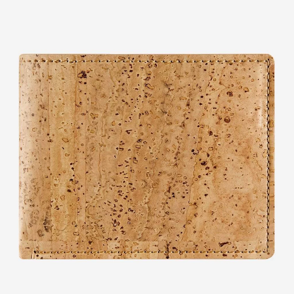 Eco Friendly Cork Wallet Custom Slim Minimalist RFID Blocking Bifold Wallet for Men