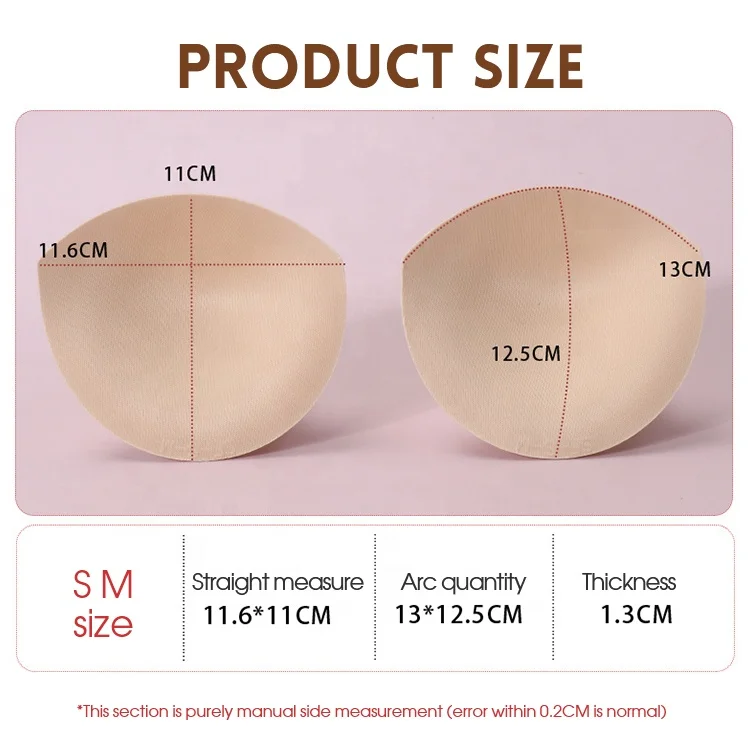 JINHONG JH307 Thickening Chest Pad Bikini Swimsuit Gathering Increase Piece Dance Underwear Half Round Chest Pad Underwear Women