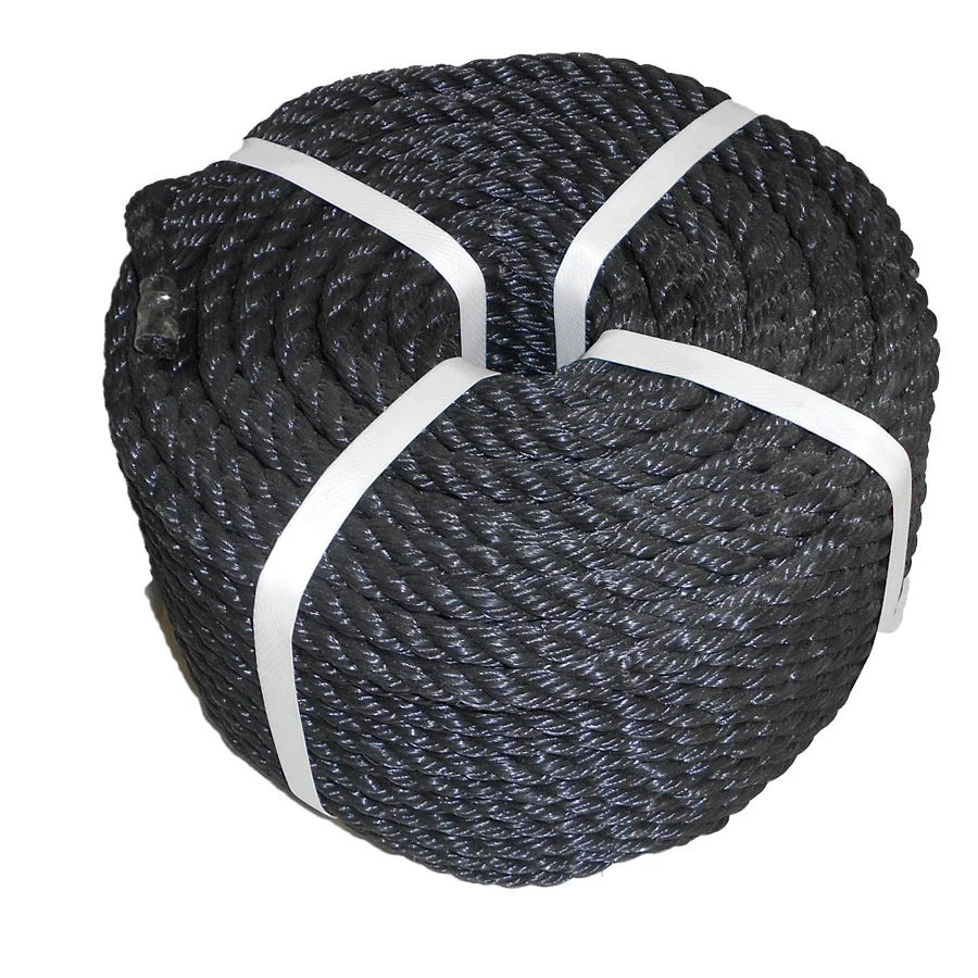 Wholesale Supplier high quality HDPE 3 strands rope Plastic twisted PE fishing ropes PP packaging twine rope