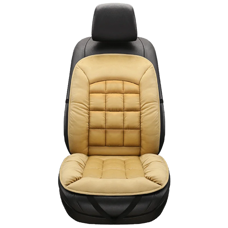 Car seat covers single butt cushion winter plush short one-piece car cushion winter warmth rear seat cushion three-piece set