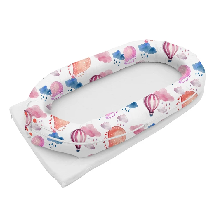 
New Born Two Side With Mattress Baby Braided Nest Protect 