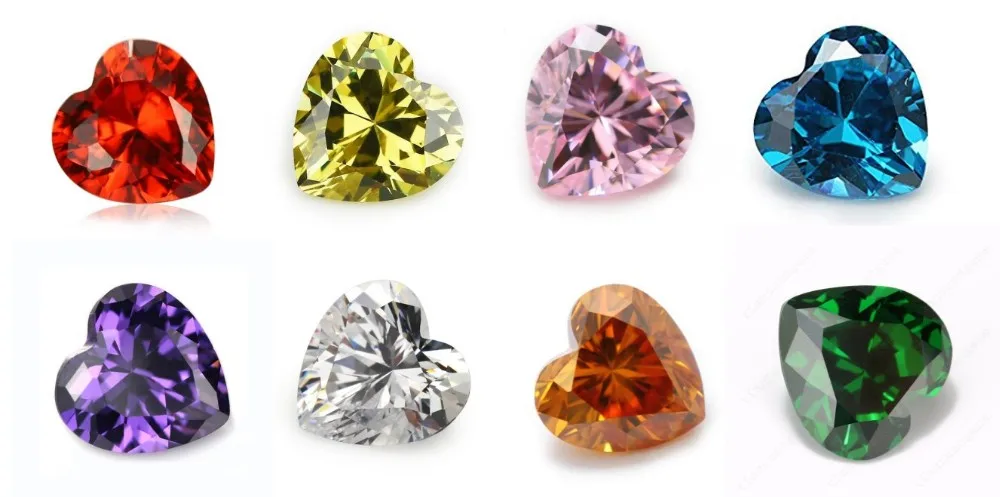 Heart Cut Cubic Zirconia Fine Diamond Pink Color Factory Wholesale Price Loose CZ Gemstone