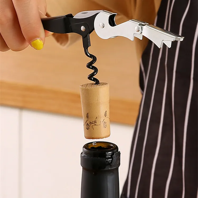 Multi-function wine cork screwdriver stainless steel bottle openers for various wine bottles