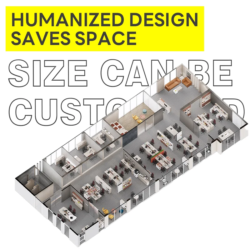 Modern 2 4 6 8 person Modular office cubicle workstation desk office furniture staff call center office workstation executive