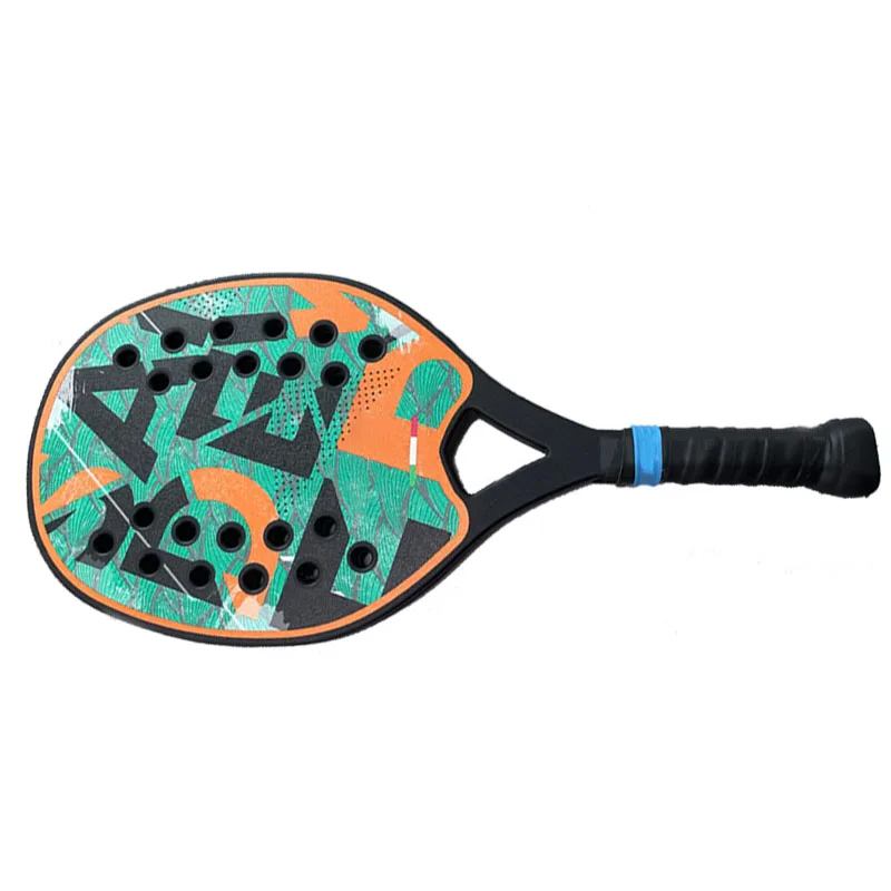 UNIKER SPORT Beach Carbon Paddle Racket with Soft EVA Core Tennis Racket Outdoor Indoor Sport