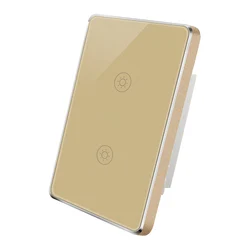 Tuya Smart Life APP US Standard Wifi 2 gang Smart Touch Wall  Switch With Google home or Amason Alexa or Ifttt