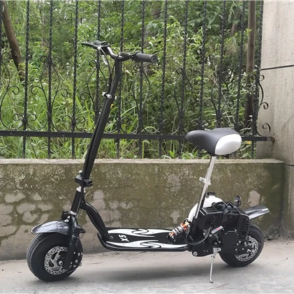Черный цвет складной 49cc 1.27HP 2-х тактный бензиновый скутер оптовая