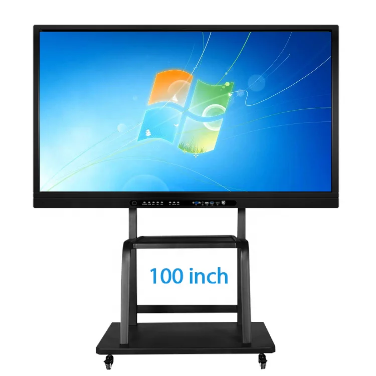 
75 85 90 inch all in one touch screen school teaching interactive digital whiteboard smart white board 