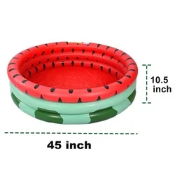 Customized 60 inches baby Round Inflatable Outdoor Kids Swimming and Wading Watermelon Pool  inflatable pools for kids