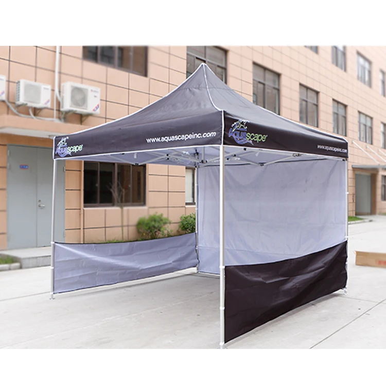 Custom 10x10 Canopy Tent Outdoor Event Aluminum Logo Trade Show Promotion Vendor Pop Advertising Digital Printing Techniques