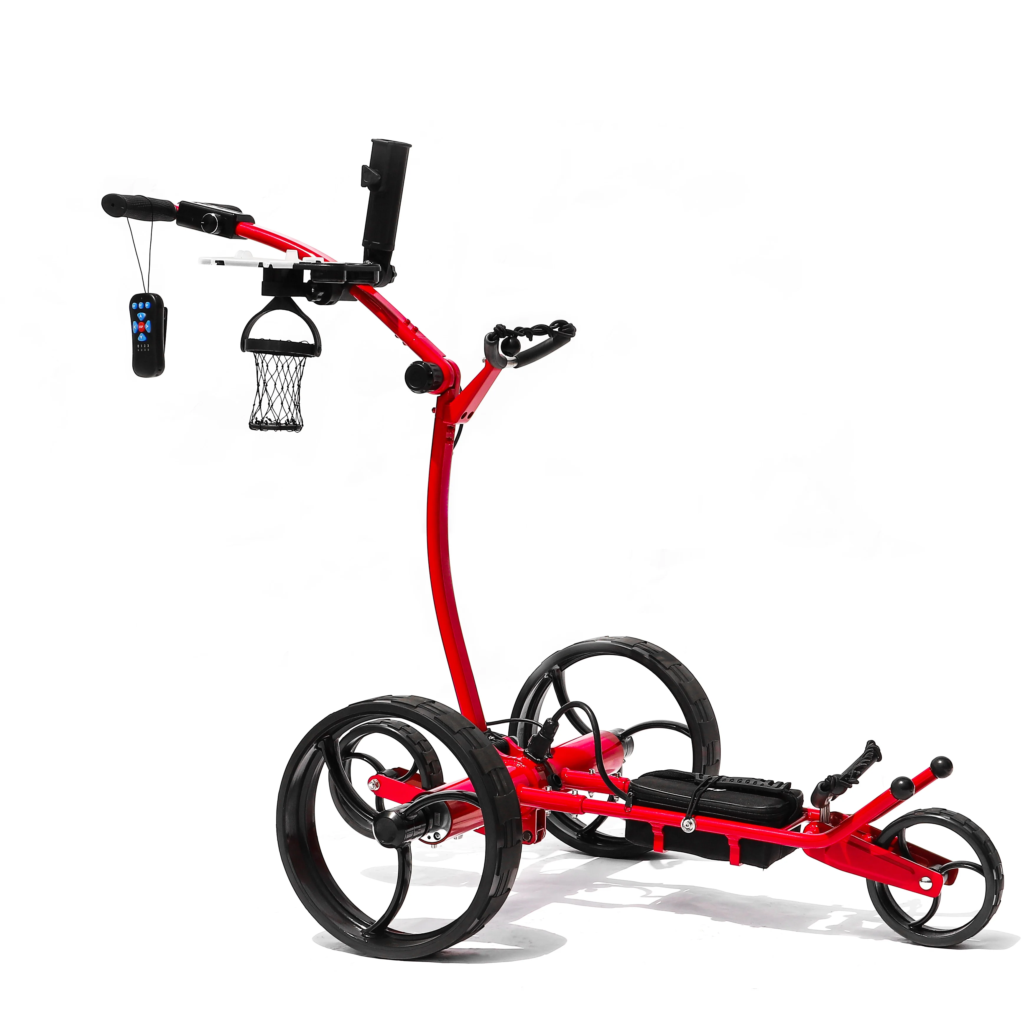 electric golf carts 3 wheels automatic golf trolley remote control golf electric caddy