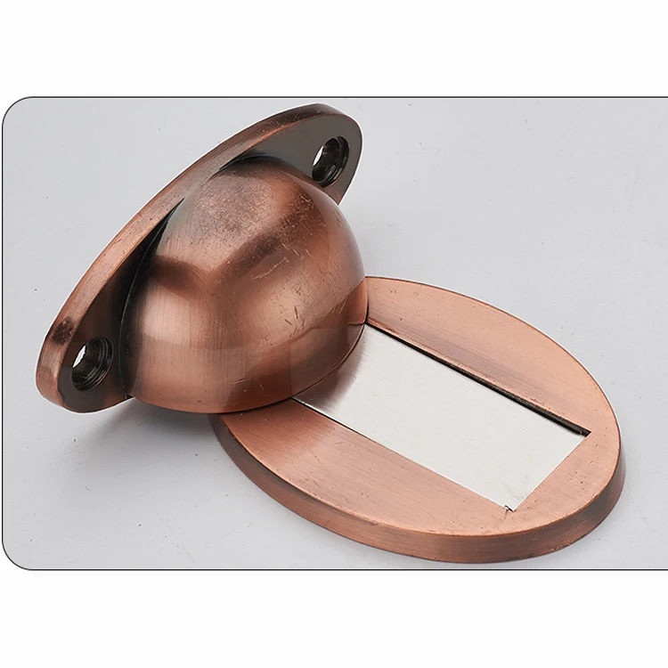 Magnetic Non-punch Door Holder Hidden Doorstop Furniture Door Hardware Zinc alloy Door Stoppers