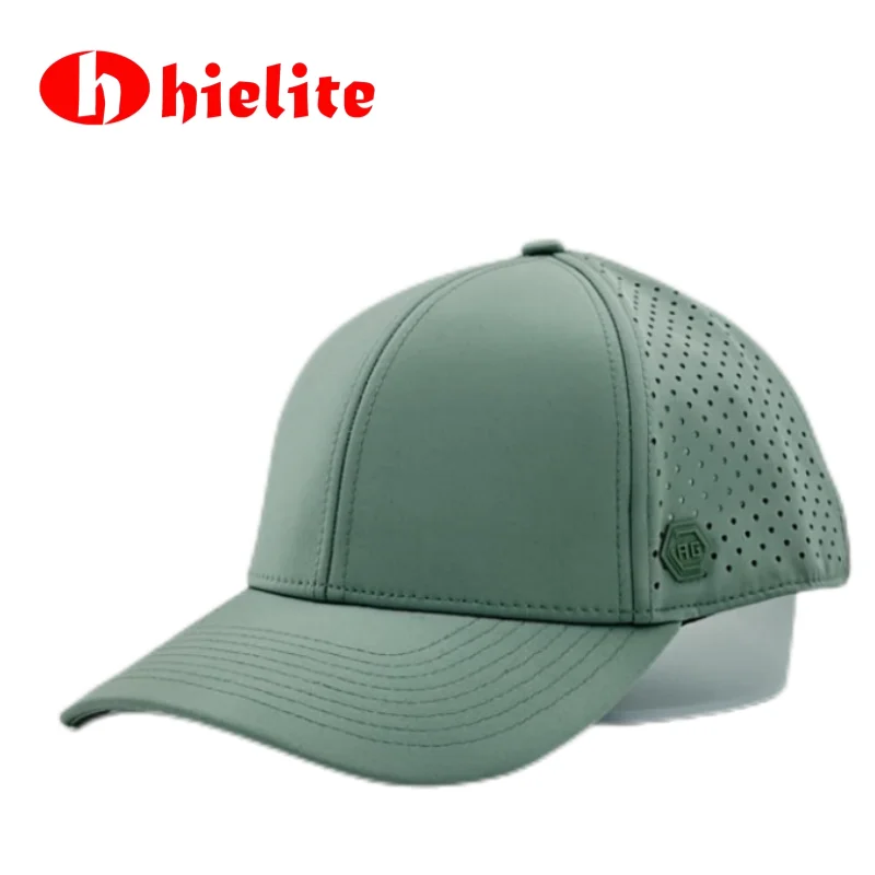 Adjustable Flat Customize Hip Hop Hats  Blank  green custom  quick dry snapback trucker sombreros laser cut cap