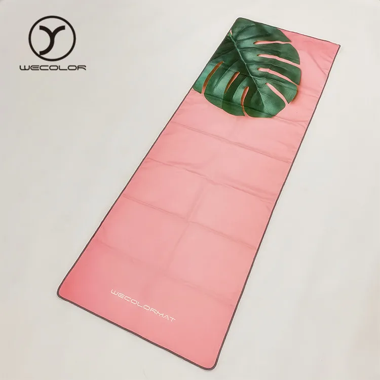 Изготовленное на заказ нескользящее полотенце для коврика для йоги, экологичное полотенце для йоги, экологичное противоскользящее