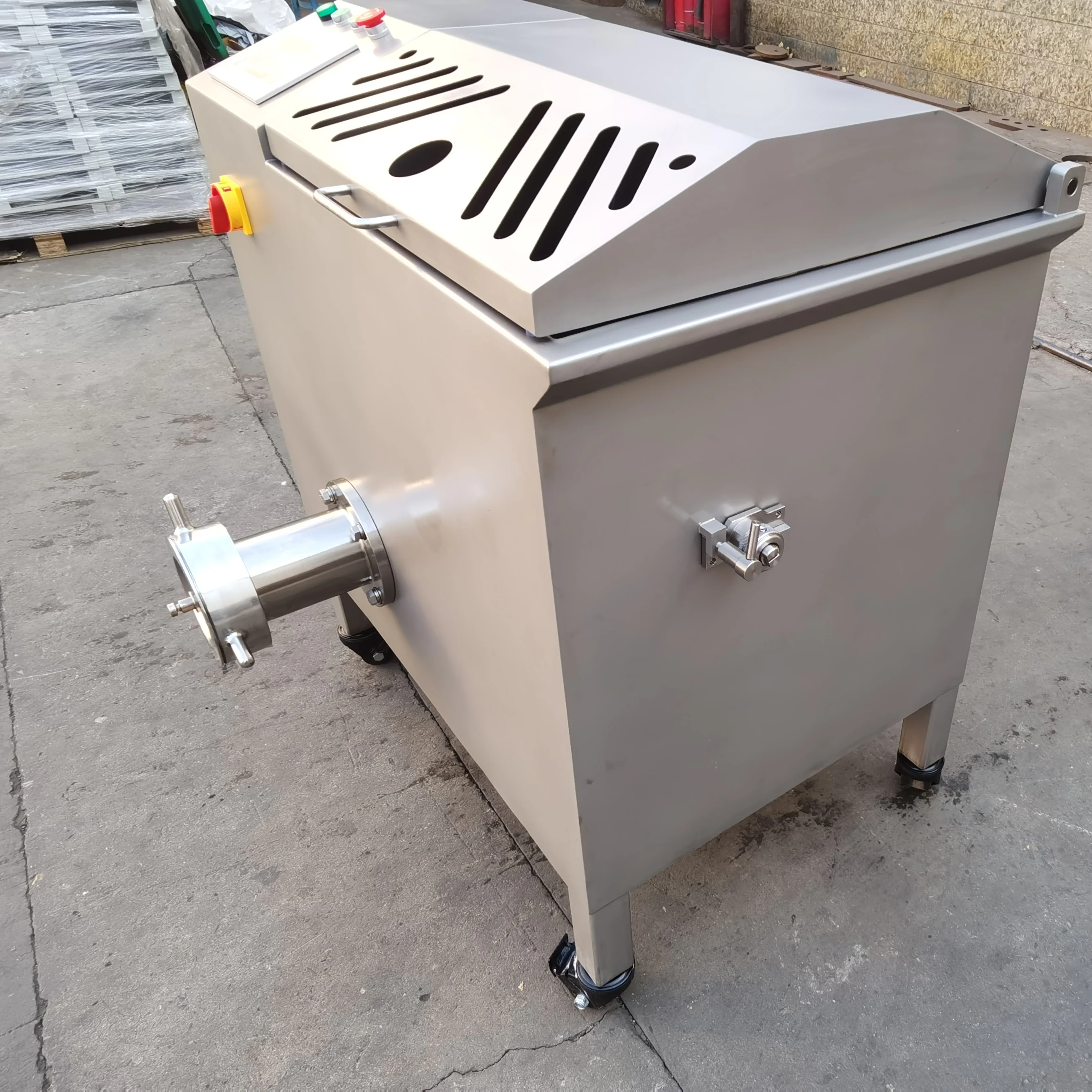 100L CNC Large Capacity Fresh Fish Mutton Beef Chicken Chopping Grinding Slicing Chopper Machine Meat Mixer Machine