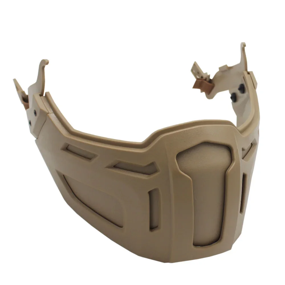 New Tactical FAST Helmet with Half Face Mask for Hunting, Airsoft CS Game and Paintball - Helmet Accessories Gear