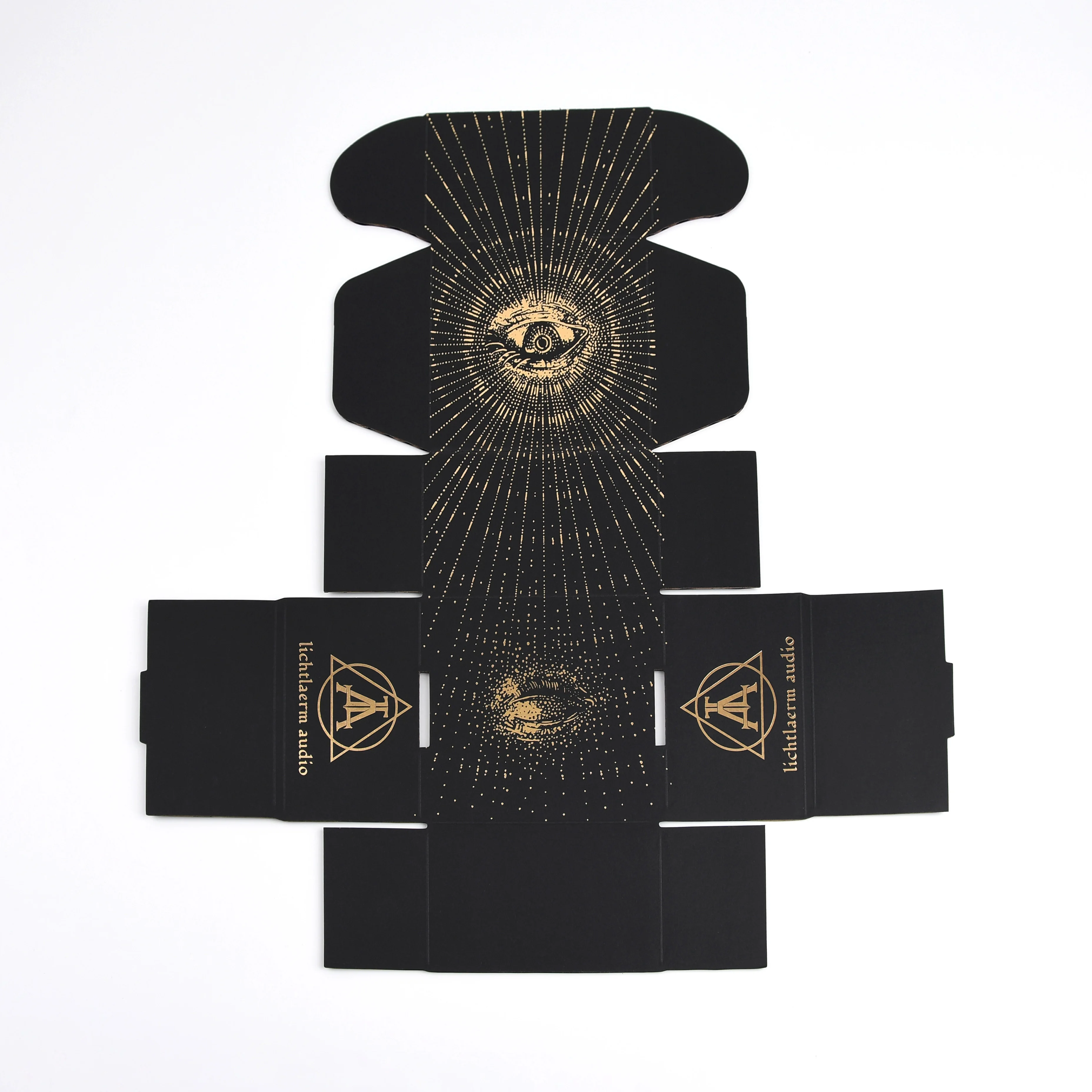 Custom biodegradable recyclable black paper packaging corrugated mailer box for apparel