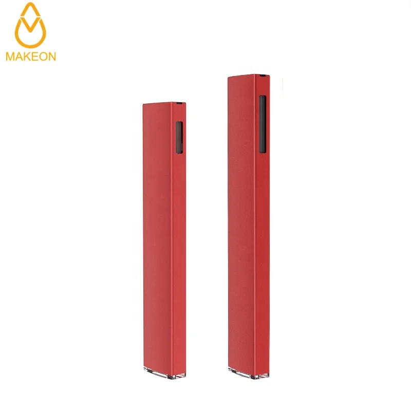 
Disposable vaporizer colorful flat vape pen empty carts with bottom lighting custom logo cartridges thick oil ceramic tank with 