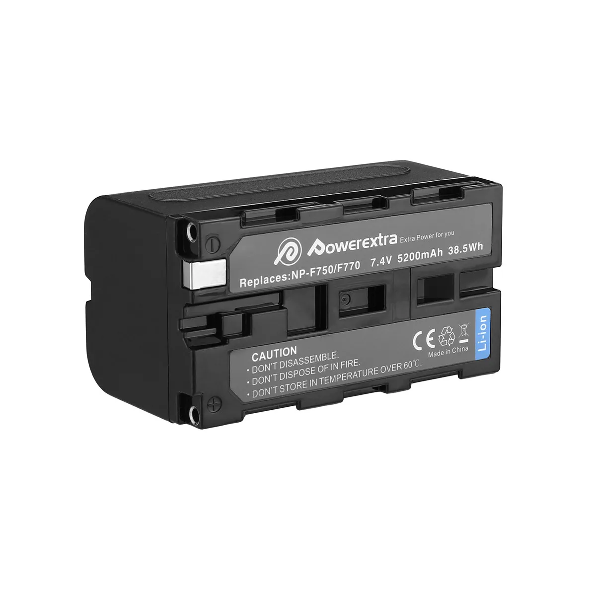 Powerextra Replacement NP-F750 Rechargeable Digital Battery For Sony NP-F730 NP-F760 NP-F770