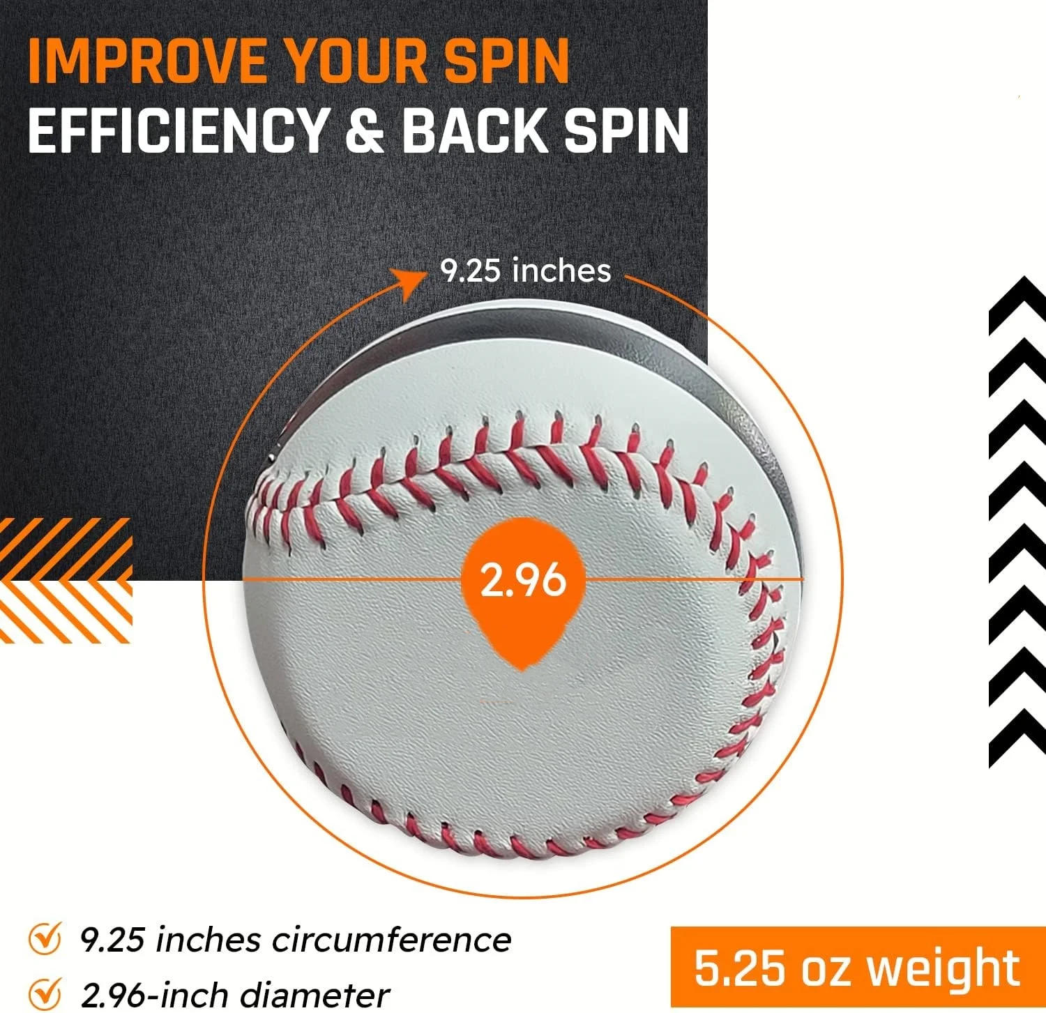 RL Spin Right Baseball Spinner Pitching Pitcher Trainer Training Aid, Curveball, flat ball