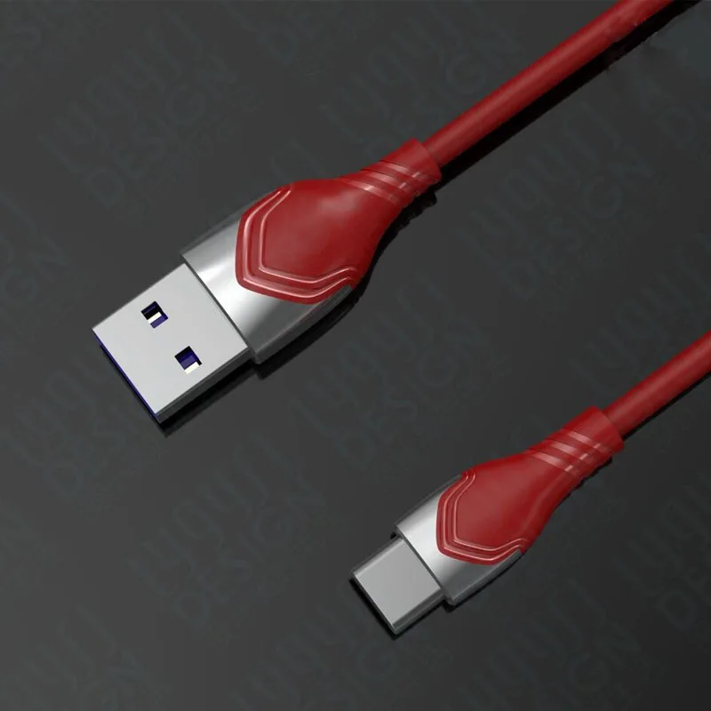 Zinc Alloy USB data cable manufactured by China USB data cable factory for mobile phones